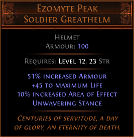 Ezomyte Peak Soldier Greathelm