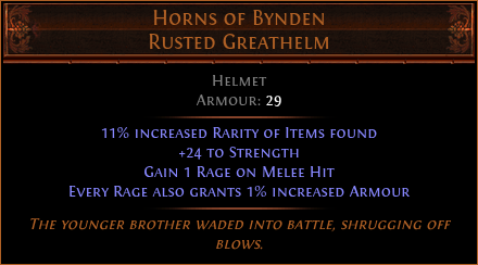 Horns of Bynden Rusted Greathelm