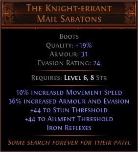 The Knight-errant Mail Sabatons