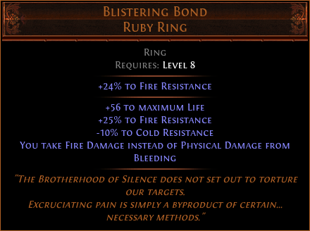 Blistering Bond Ruby Ring