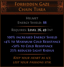 Forbidden Gaze Chain Tiara