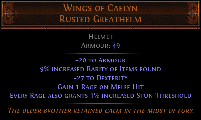 Wings of Caelyn Rusted Greathelm