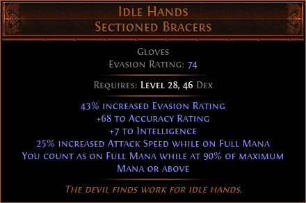 Idle Hands Sectioned Bracers