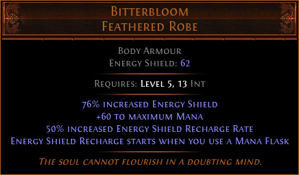 Bitterbloom Feathered Robe