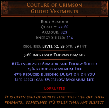 Couture of Crimson Gilded Vestments