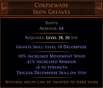 Corpsewade Iron Greaves
