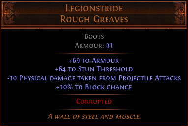 Legionstride Rough Greaves
