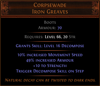 Corpsewade Iron Greaves