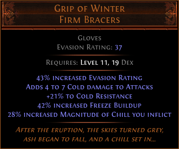 Grip of Winter Firm Bracers
