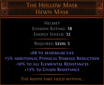 The Hollow Mask Hewn Mask