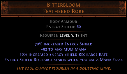 Bitterbloom Feathered Robe
