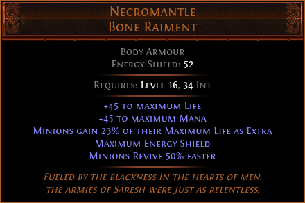 Necromantle Bone Raiment