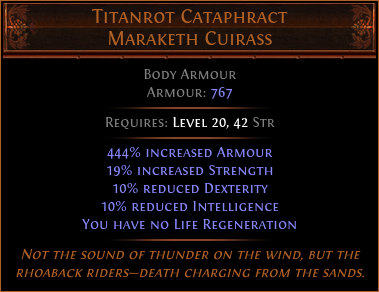 Titanrot Cataphract Maraketh Cuirass