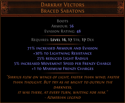 Darkray Vectors Braced Sabatons