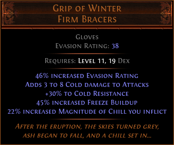 Grip of Winter Firm Bracers