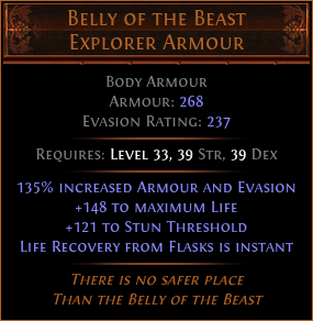 Belly of the Beast Explorer Armour