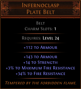 Infernoclasp Plate Belt