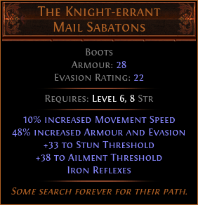 The Knight-errant Mail Sabatons