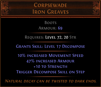 Corpsewade Iron Greaves