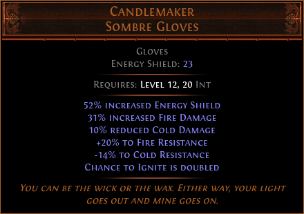 Candlemaker Sombre Gloves