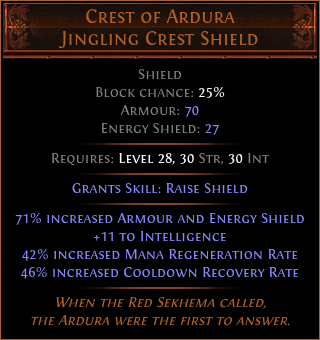 Crest of Ardura Jingling Crest Shield