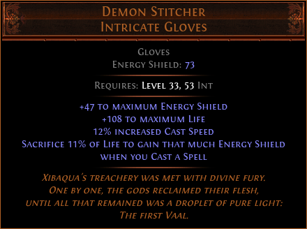 Demon Stitcher Intricate Gloves