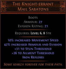 The Knight-errant Mail Sabatons