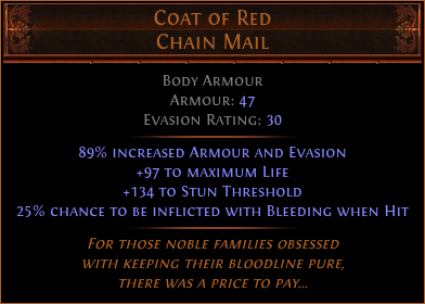 Coat of Red Chain Mail