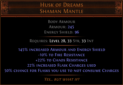 Husk of Dreams Shaman Mantle