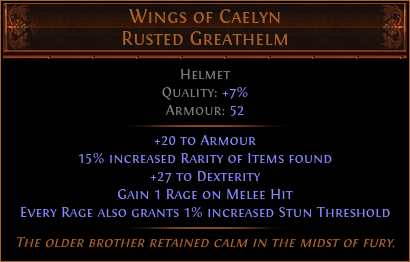 Wings of Caelyn Rusted Greathelm