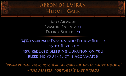 Apron of Emiran Hermit Garb