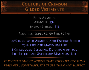 Couture of Crimson Gilded Vestments