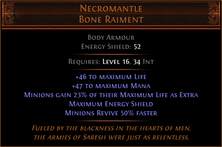 Necromantle Bone Raiment