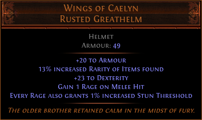 Wings of Caelyn Rusted Greathelm