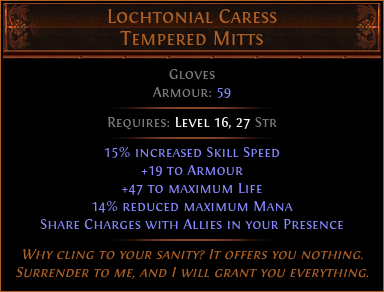 Lochtonial Caress Tempered Mitts