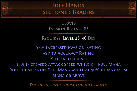 Idle Hands Sectioned Bracers