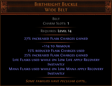 Birthright Buckle Wide Belt