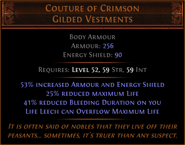 Couture of Crimson Gilded Vestments