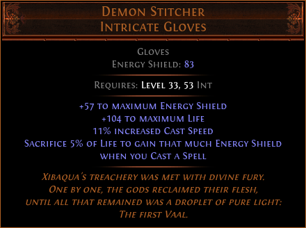Demon Stitcher Intricate Gloves