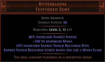 Bitterbloom Feathered Robe