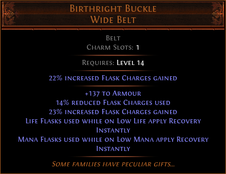 Birthright Buckle Wide Belt