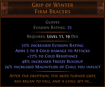 Grip of Winter Firm Bracers