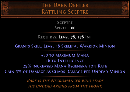 The Dark Defiler Rattling Sceptre