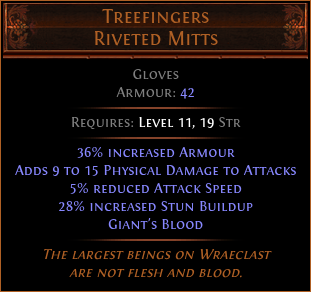 Treefingers Riveted Mitts